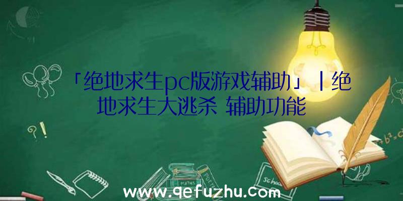 「绝地求生pc版游戏辅助」|绝地求生大逃杀